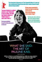 Watch What She Said: The Art of Pauline Kael zumvo